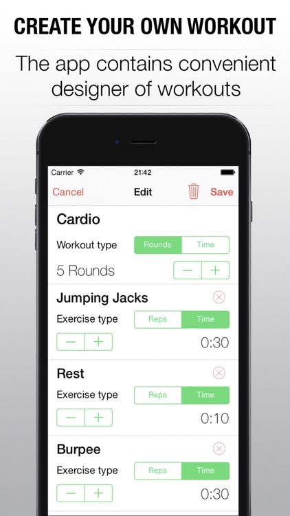 WOD Timer - interval tabata round timer for hiit training PRO