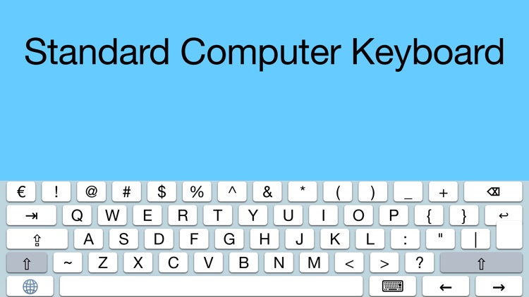Standard Computer Keyboard