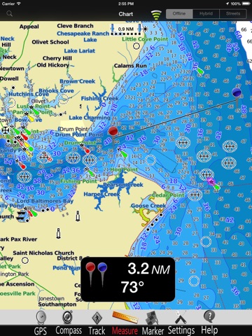 Maryland GPS Nautical Maps Pro screenshot 2