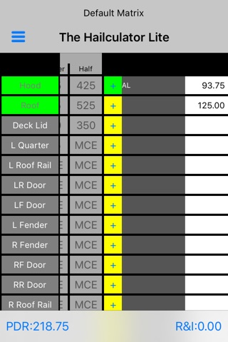 The HAILCULATOR Lite screenshot 2