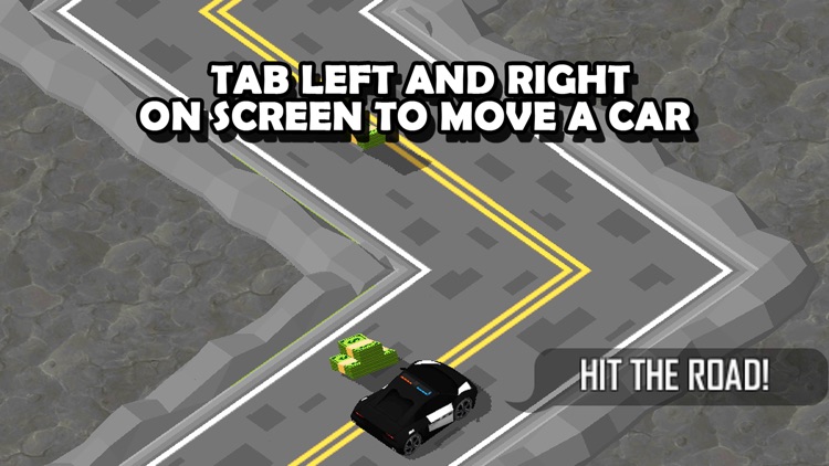 3D Zig-Zag  Car -  On The Run with Maze Road Racing Game