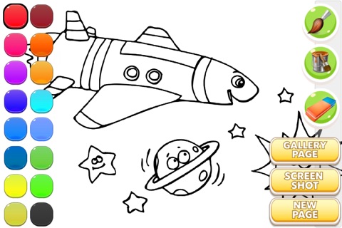 Coloring Book For Kids : Aliens screenshot 2