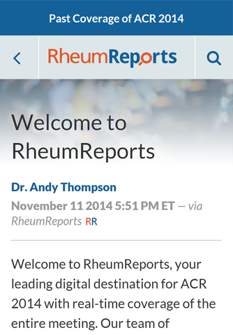 RheumReports screenshot 2