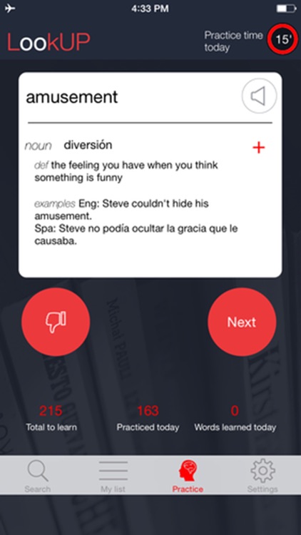 LookUP Notebook: Spanish-English dictionary + definitions