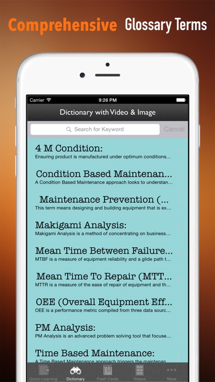 Total Productive Maintenance (TPM) Quick Study Reference: Cheat sheets with Glossary and Video Lessons