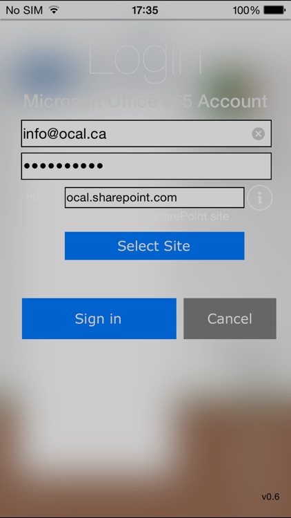 oCAL SharePoint Sync