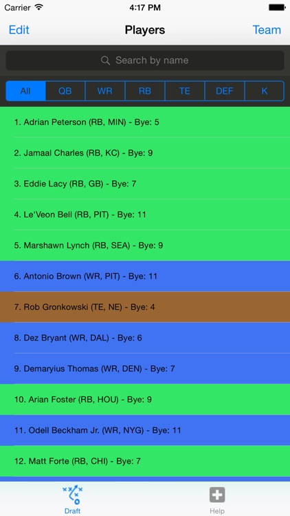 Simple Fantasy Football Sheet