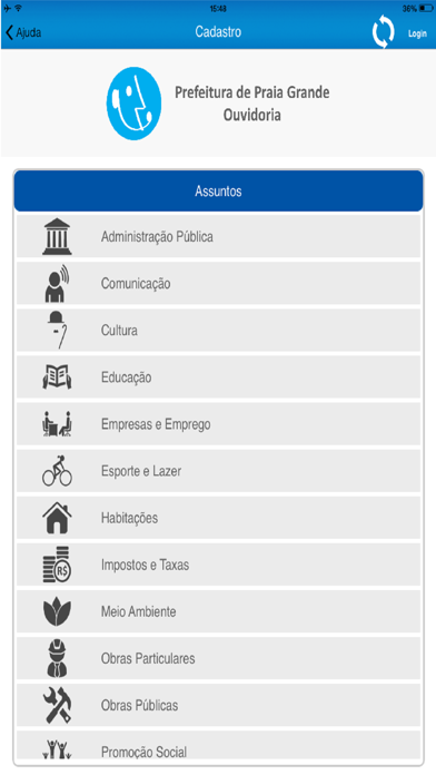Screenshot #1 pour Ouvidoria Praia Grande