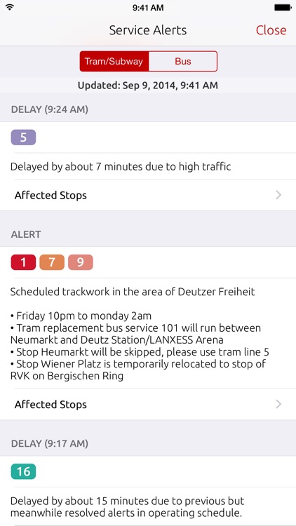 Tram+Bus Cologne – Real time departures in Cologne screenshot-3