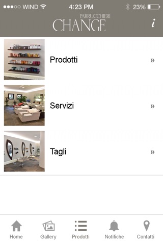 Change Parrucchieri screenshot 3