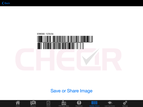 CHEQR PRO DataBar Tool screenshot 3