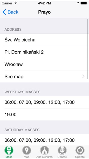 Prayo - wyszukiwarka Mszy Świętych i Kościołów(圖3)-速報App