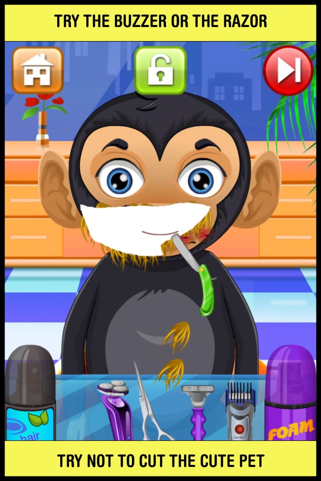 Animal Shave Pet Hair Salon Game for Kids Free screenshot 2