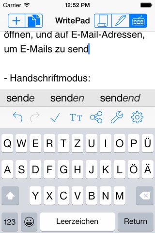 WritePad screenshot 2