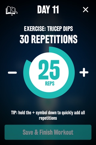 Men's Tricep Dip 30 Day Challenge screenshot 3