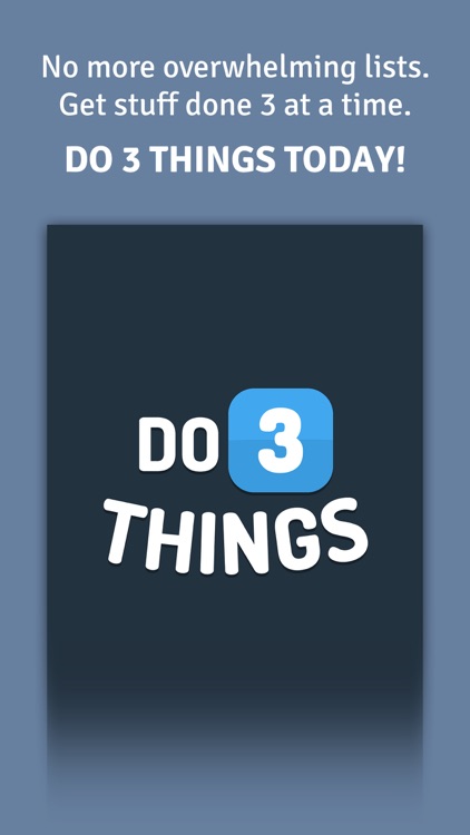 Do 3 Things (Pro Version) - Daily Procrastination and Motivation Tool Organizer screenshot-4