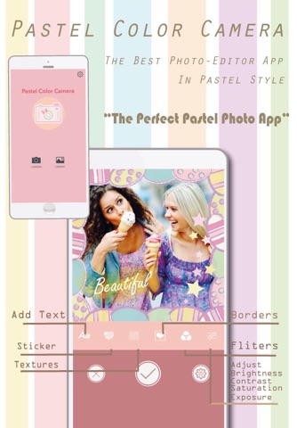 Pastel Color Camera photo editor studio - best selfie fun magic picture screenshot 4