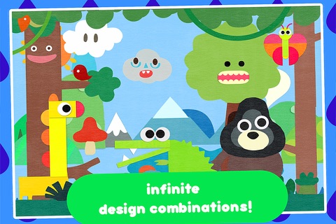 Crea World Animal –  create and play – creative art studio for kids with cute jungle and forest animals screenshot 4