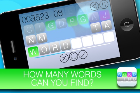 Word Find - Use the colors and beat the clock screenshot 2
