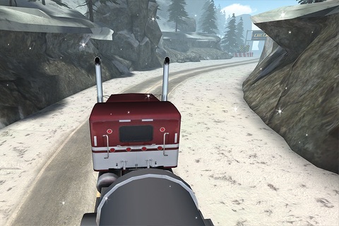 3D Semi Truck Ice Road Racing PRO - Full eXtreme Winter Racer Version screenshot 2