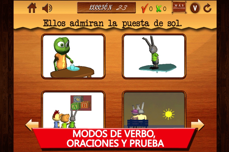 Verbos para niños-Parte 2- Aprende Español gratis: Learn Spanish speaking verbs for kids Free screenshot 2