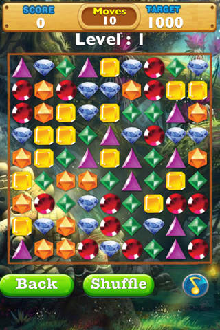 Jewel Charm World - Free Diamond Forest Match for Kids to Play screenshot 2