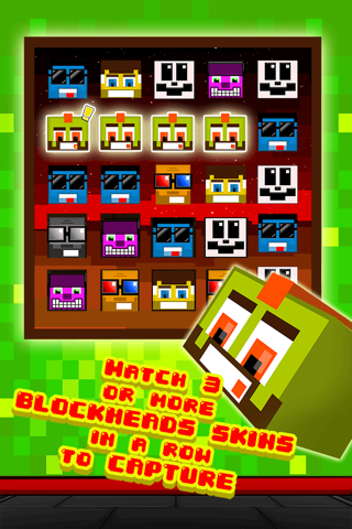 Funny Pixel Faces on Blocks Match 3 Puzzle Game screenshot 2