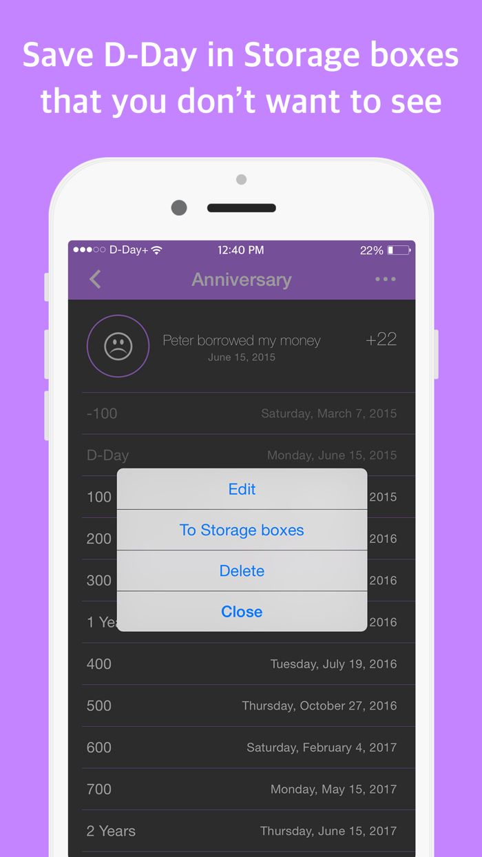 D-Day free anniversary, widget