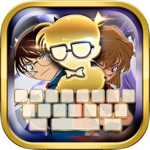 Manga & Anime Keyboard : Custom Color & Detective Wallpaper Themes Conan icon