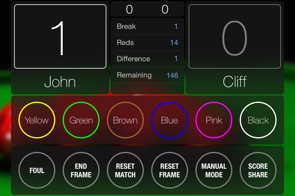 Snooker Scorer screenshot 3