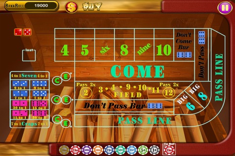 `` 1-2-3 `` Lucky Gold Coin Digger Blitz Craps Dice Casino Games Free screenshot 4