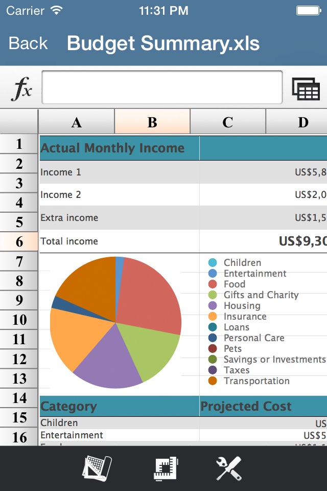 My Spreadsheet-For Ms Office Excel Pro screenshot 3