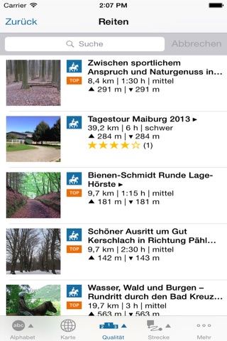 Pferde - outdooractive.com Themenapp screenshot 2