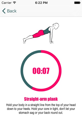 Plank workout – personal trainer screenshot 2