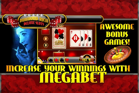 A Diamond Rich Deluxe Slots - Classic Free Casino Jackpot Bonus Slot Machine Games! screenshot 4