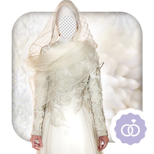 Hijab Wedding Bridal Dress Picture Montage FREE icon