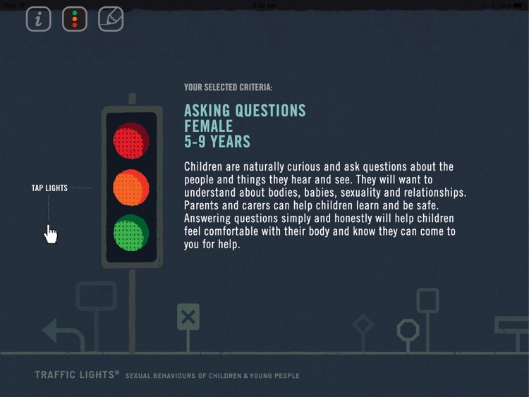 Traffic Lights - Sexual Behaviours of Children & Young People