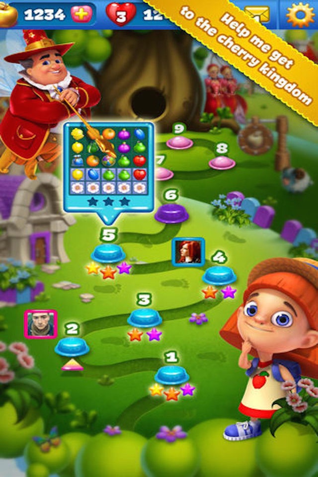 Magic Fruit Mania - 3 match puzzle crush game screenshot 2