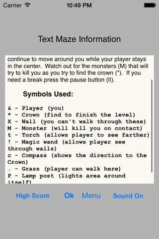 Text Maze screenshot 2