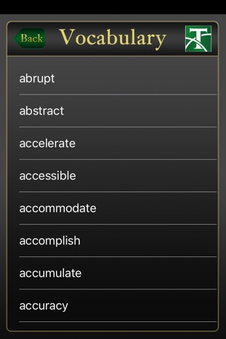 TOEFL iBT Vocabulary Prep screenshot 3