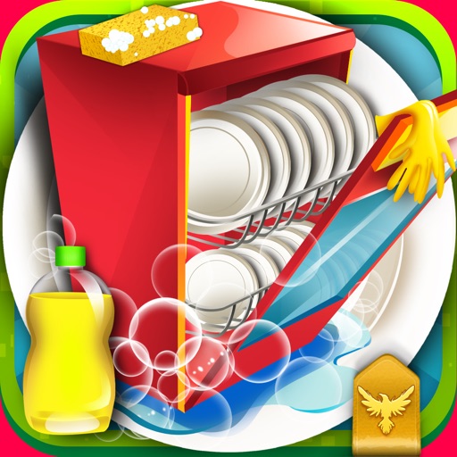 Kids Dish Washing & Cleaning - Play Free Kitchen Cleaning Game icon