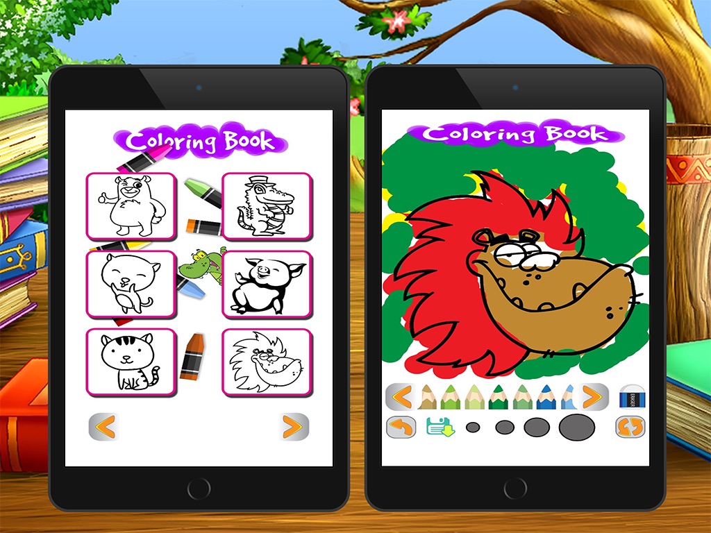 cartoon coloring page art game for kid — Entertainment for iPhone ...