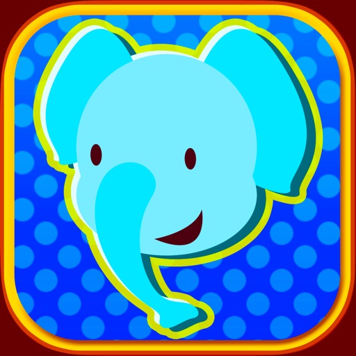 Elephant and Giraffe in Paradise Cube Puzzle Animal Parade Game iOS App