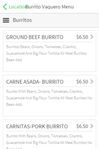 Burrito Vaquero Mexican Restaurant screenshot 3