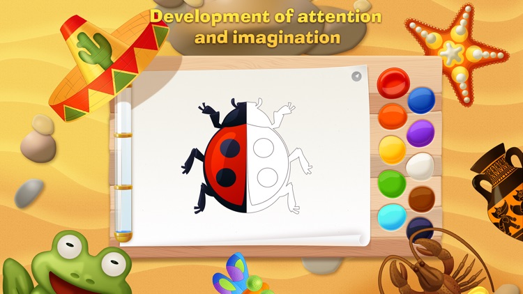 Tim the Fox - Paint - free preschool coloring game screenshot-3