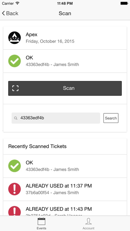 TicketSpread Scanner