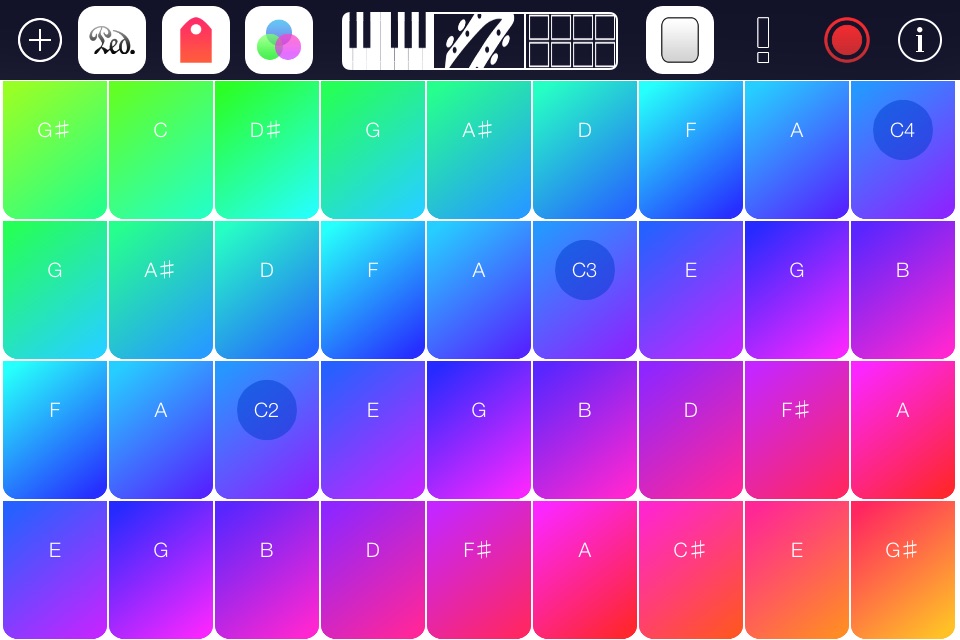 Simple Music - amazing chords creation keyboard app with free piano, guitar, pad sounds, and midi screenshot 2