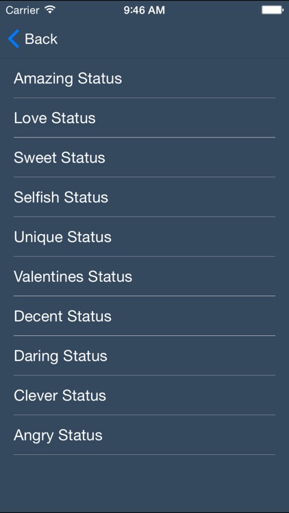 Latest Status for Social Apps