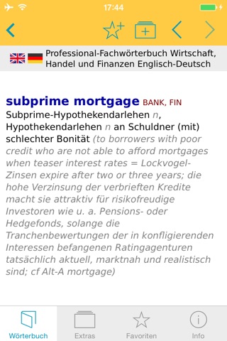 Wirtschaft, Handel und Finanzen Englisch<->Deutsch Fachwörterbuch Professional screenshot 2