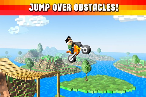 Cube Motocross: Bike Stunts 3D Full screenshot 2